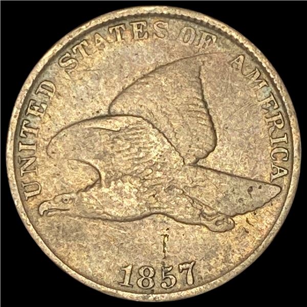 1857 Copper-Nickel Flying Eagle Cent LIGHTLY CIRCULATED