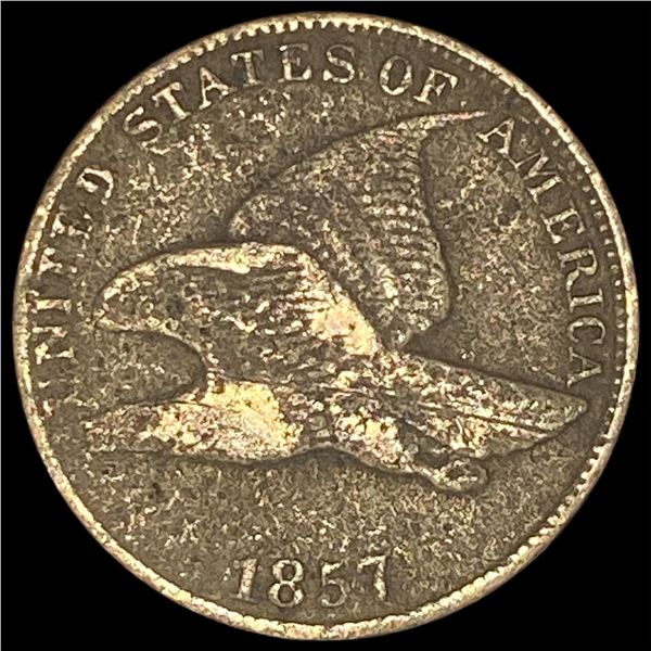 1857 Copper-Nickel Flying Eagle Cent LIGHTLY CIRCULATED