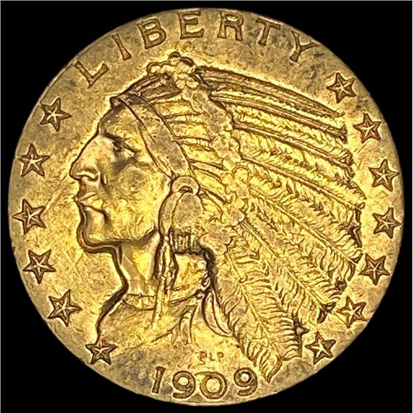 1909-D Indian Head Half Eagle $5 Gold CLOSELY UNCIRCULATED