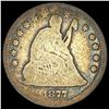 Image 1 : 1877-CC Silver Seated Liberty Quarter NICELY CIRCULATED