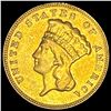 Image 1 : 1878 Gold $3 Indian Princess CLOSELY UNCIRCULATED