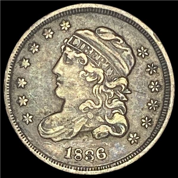 1836 Capped Bust Half Dime NEARLY UNCIRCULATED