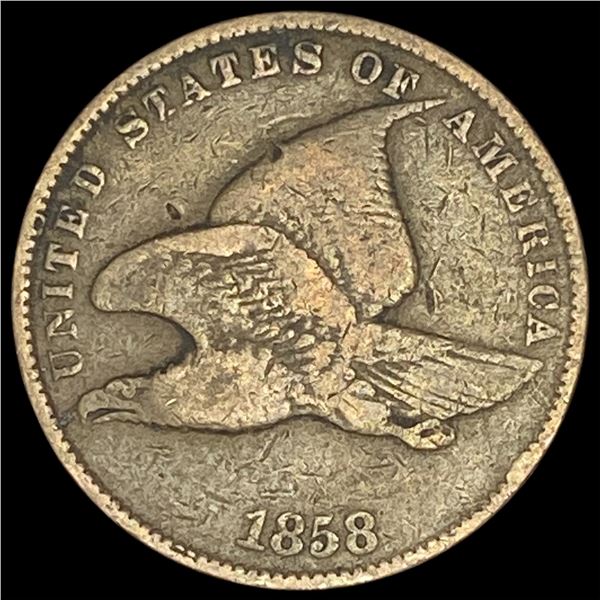 1858 Copper-Nickel Flying Eagle Cent LIGHTLY CIRCULATED
