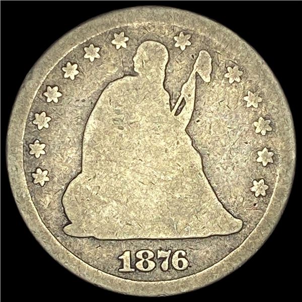 1876-CC Silver Quarter Dollar NICELY CIRCULATED