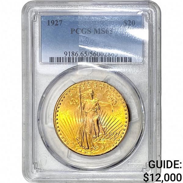 1927 $20 Gold Double Eagle PCGS MS65