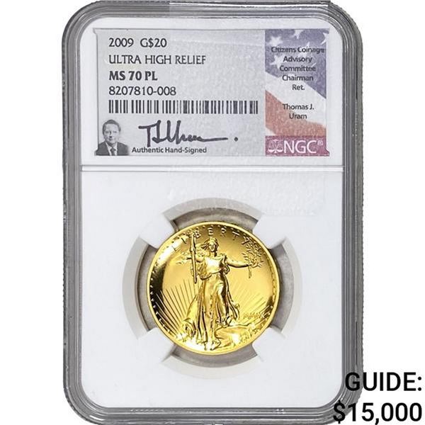2009 $20 Gold Double Eagle NGC MS70 PL Ultra HR