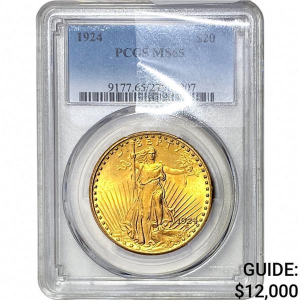 1924 $20 Gold Double Eagle PCGS MS65