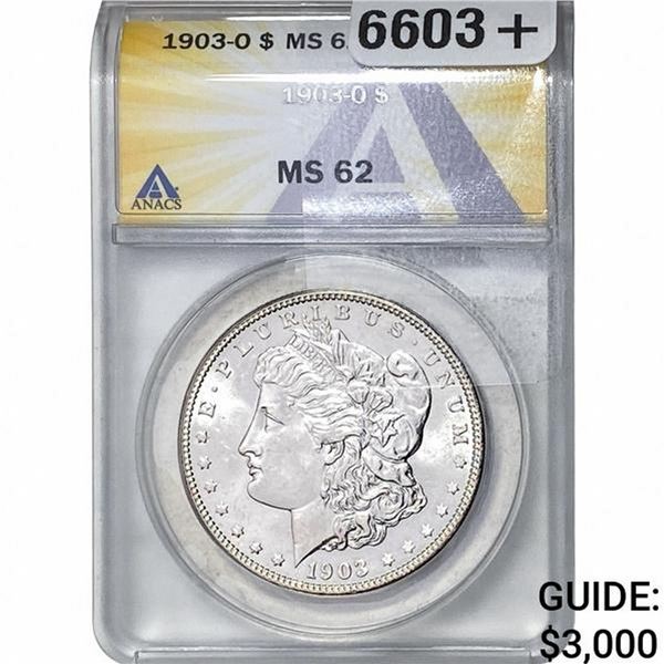 1903-O Morgan Silver Dollar ANACS MS62