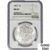 Image 1 : 1897 Morgan Silver Dollar NGC MS63