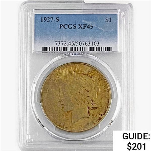 1927-S Silver Peace Dollar PCGS XF45