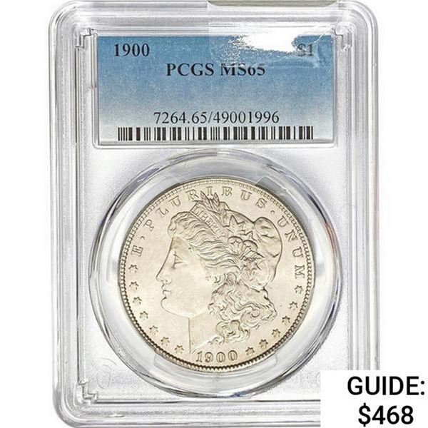 1900 Morgan Silver Dollar PCGS MS65