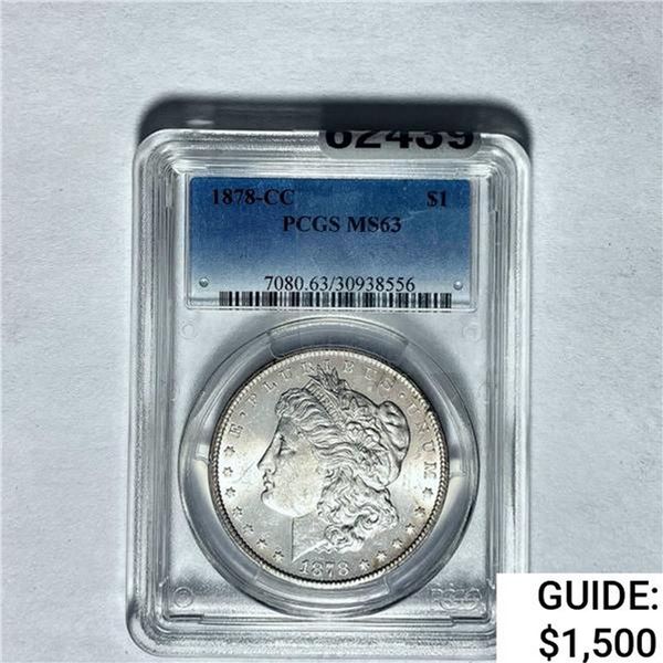 1878-CC Morgan Silver Dollar PCGS MS63