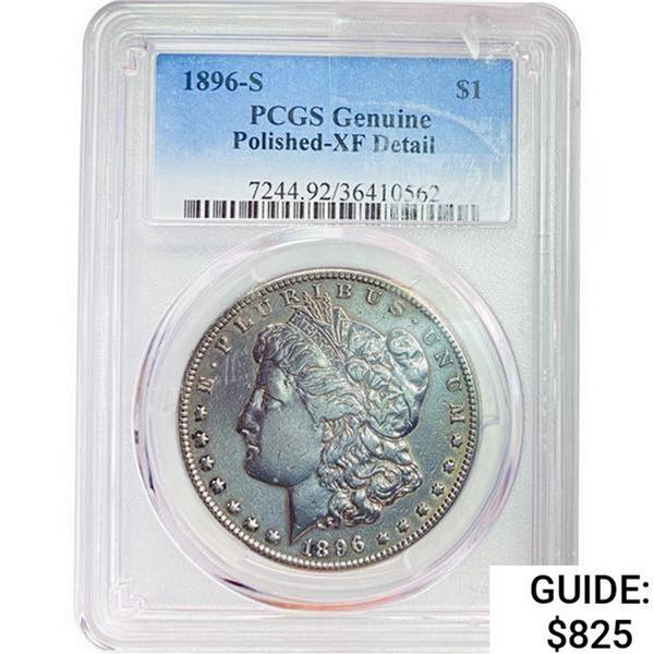 1896-S Morgan Silver Dollar PCGS GENUINE DETAILS