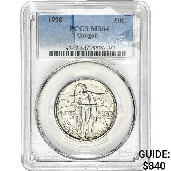 1928 Oregon Trail Half Dollar PCGS MS64