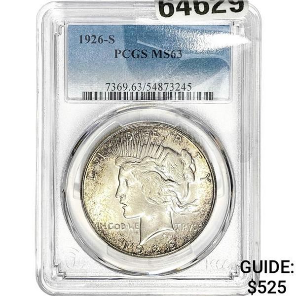 1926-S Morgan Silver Dollar PCGS MS63