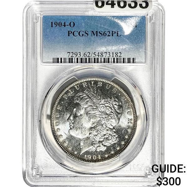 1904-O Morgan Silver Dollar PCGS MS62 PL