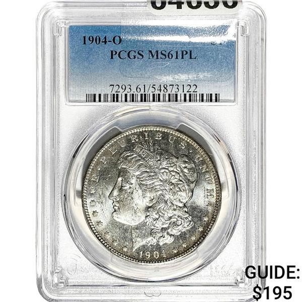 1904-O Morgan Silver Dollar PCGS MS61 PL