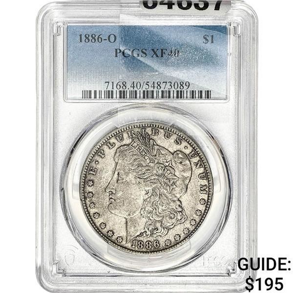 1886-O Morgan Silver Dollar PCGS XF40