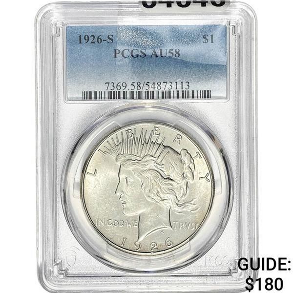1926-S Morgan Silver Dollar PCGS AU58