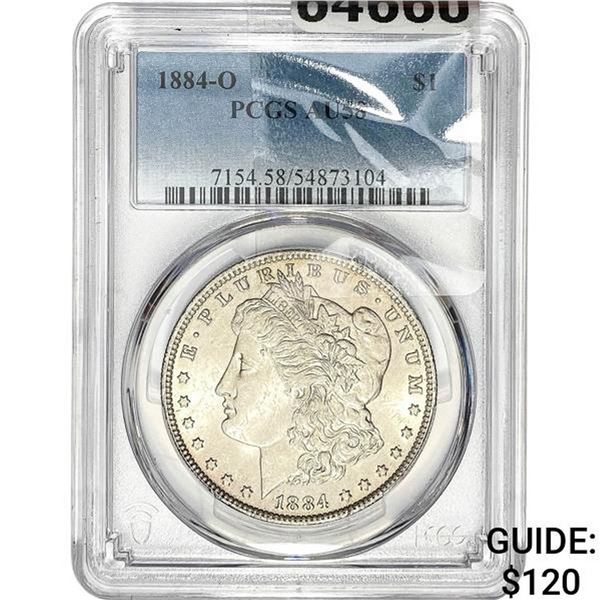1884-O Morgan Silver Dollar PCGS AU58