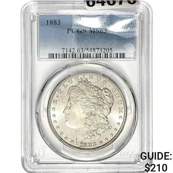 1883 Morgan Silver Dollar PCGS MS63