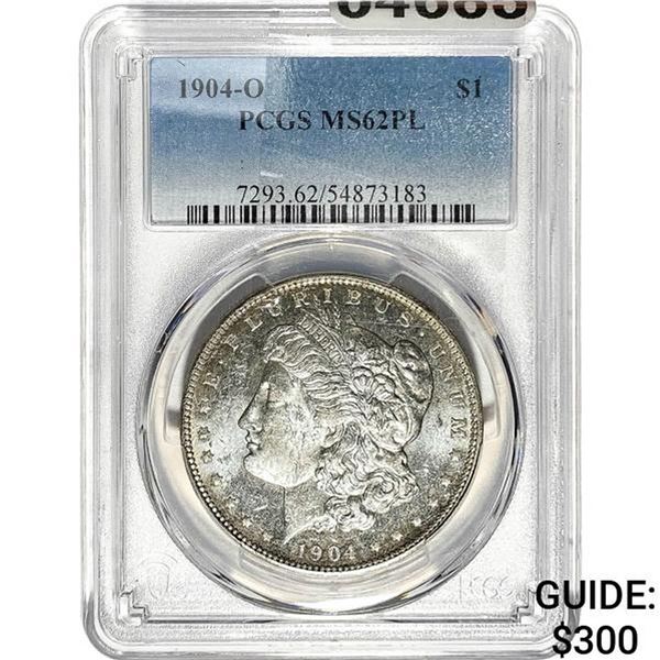1904-O Morgan Silver Dollar PCGS MS62 PL