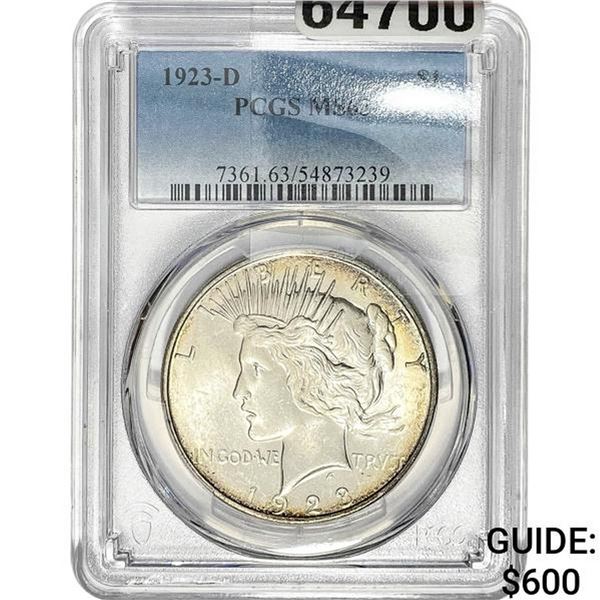 1923-D Morgan Silver Dollar PCGS MS63