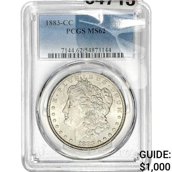 1883-CC Morgan Silver Dollar PCGS MS62