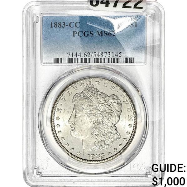 1883-CC Morgan Silver Dollar PCGS MS62