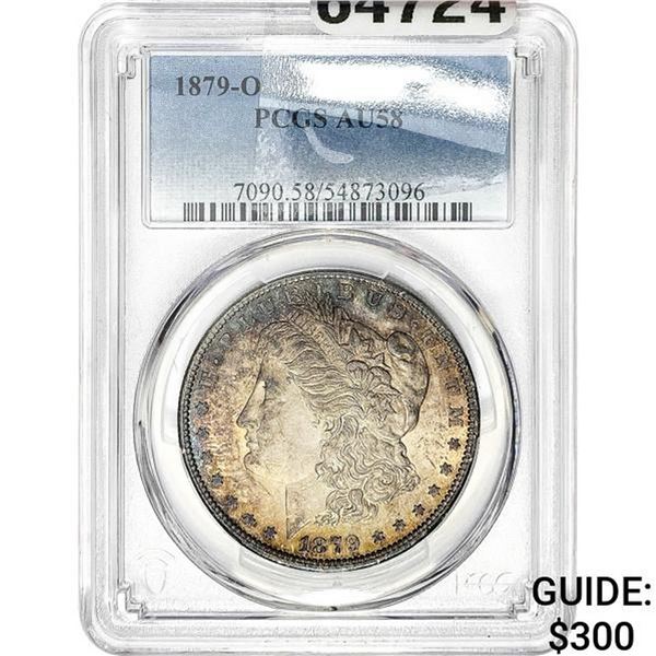 1879-O Morgan Silver Dollar PCGS AU58