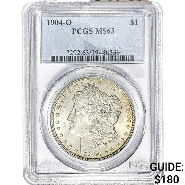 1904-O Morgan Silver Dollar PCGS MS63