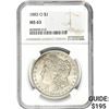 Image 1 : 1883-O Morgan Silver Dollar NGC MS63