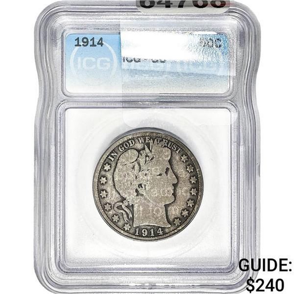 1914 Barber Half Dollar ICG G6