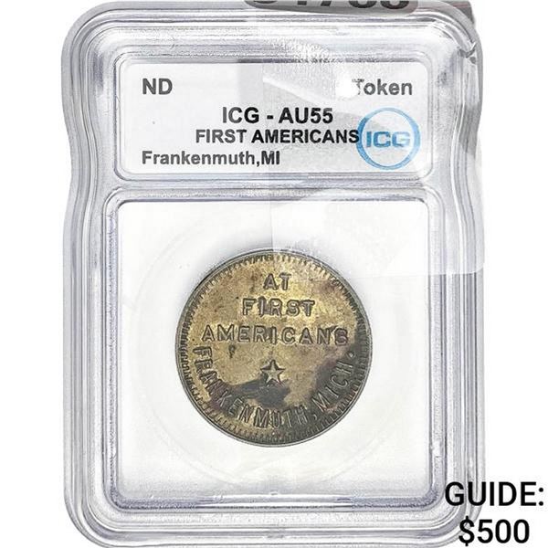 ND First Americans Frankenmuth Token ICG AU55