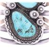 Image 2 : Old Pawn Navajo Sleeping Beauty Turquoise Cuff