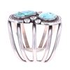 Image 6 : Old Pawn Navajo Sleeping Beauty Turquoise Cuff