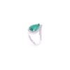 Image 4 : GIA 3.03ct Emerald VS2 Diamond & Platinum Ring