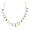 Image 1 : 29.05ct Multicolored Sapphire Diamond 14k Necklace