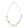 Image 2 : 29.05ct Multicolored Sapphire Diamond 14k Necklace