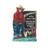 Image 1 : Smokey The Bear Embossed Polychrome Sign