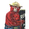 Image 3 : Smokey The Bear Embossed Polychrome Sign