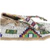 Image 8 : 19th C. Sioux Bifurcated Beaded Buffalo Moccasins