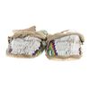 Image 9 : 19th C. Sioux Bifurcated Beaded Buffalo Moccasins