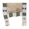 Image 19 : Ca. 1870 Sioux Beaded Buffalo Hide Saddle Blanket