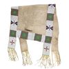 Image 2 : Ca. 1870 Sioux Beaded Buffalo Hide Saddle Blanket