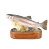 Image 1 : Michael Scott Hand Carved Jumping Rainbow Trout