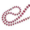 Image 5 : 34.07 RARE Burmese Ruby Diamond Platinum Necklace