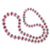 Image 6 : 34.07 RARE Burmese Ruby Diamond Platinum Necklace
