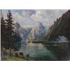 Image 3 : C. 1900's Callaheide "Fisherman Lake" Oil Painting