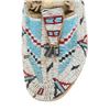 Image 5 : 19th C. Cheyenne Beaded Buffalo Hide Moccasins